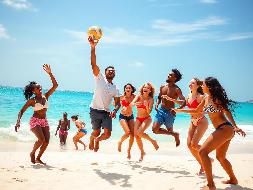 Beach Volleyball with Friends